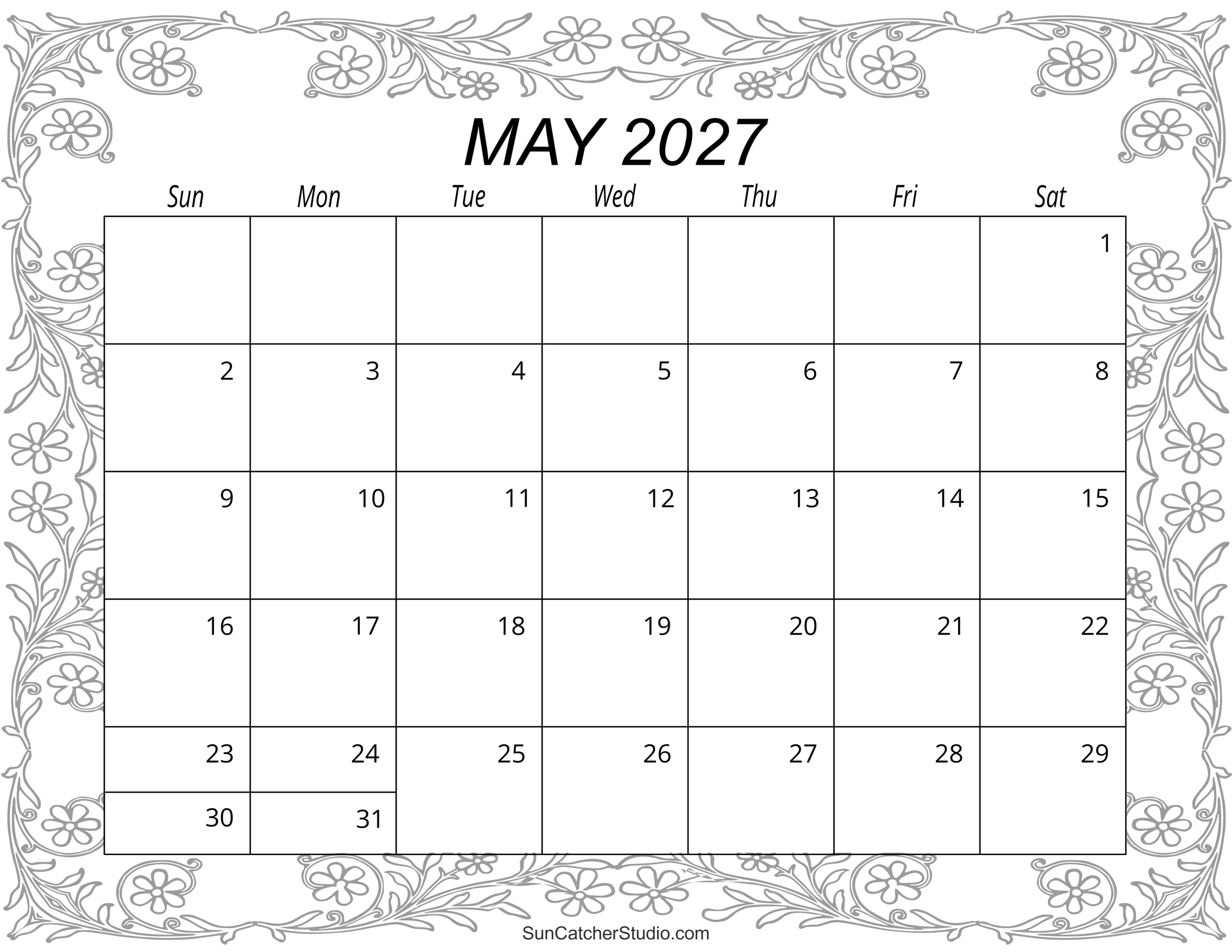 Master Your Schedule with the Calendar May 2027 Printable: Plan Like a Pro
